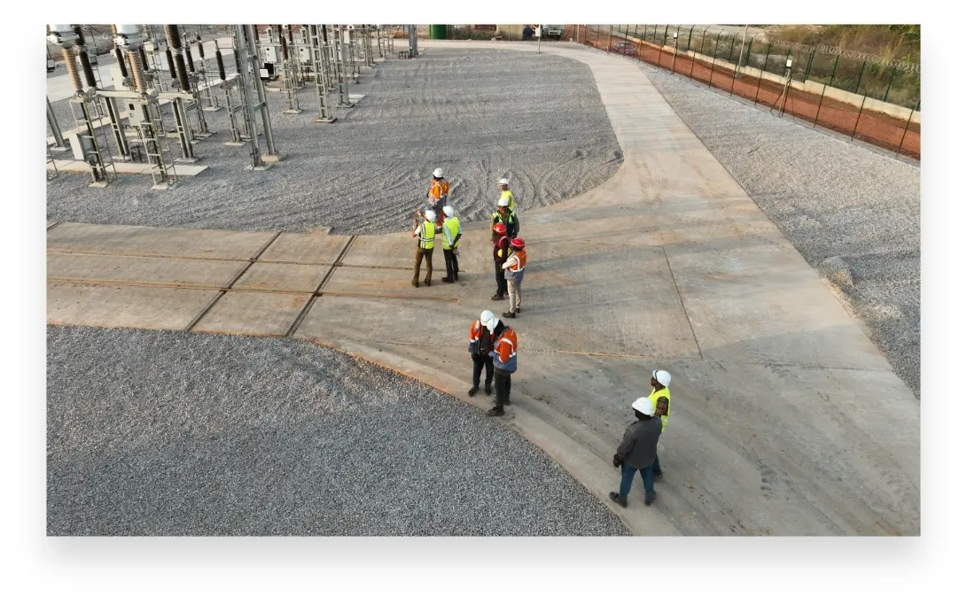 Champ de panneaux solaires, projet Odienné Solar