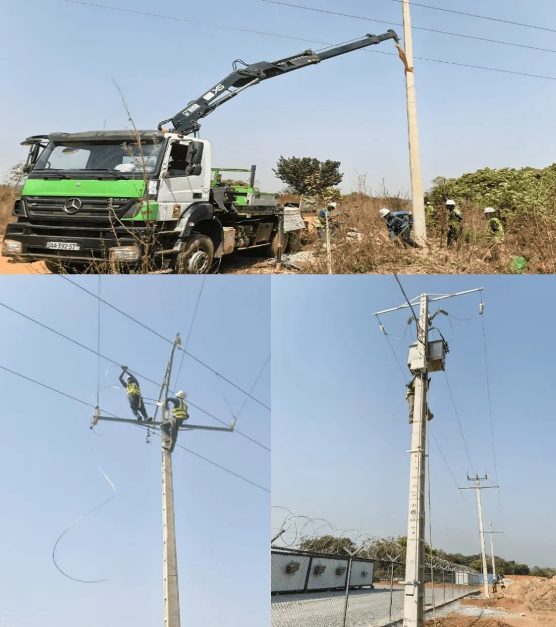 Électrification de la base vie de Kong